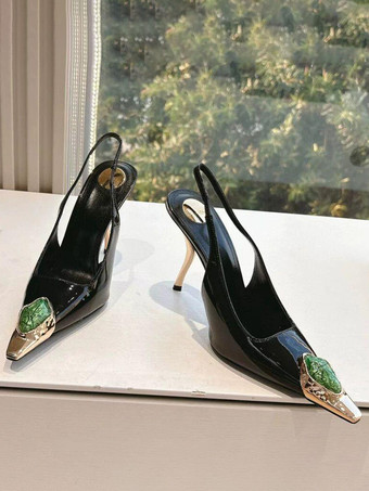 レディースハイヒール 特殊形状ヒールパンプス 特許PUアッパー