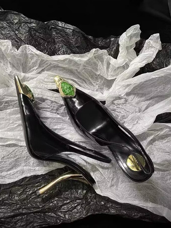 レディースハイヒール 特殊形状ヒールパンプス 特許PUアッパー