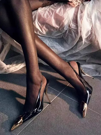 レディースハイヒール 特殊形状ヒールパンプス 特許PUアッパー