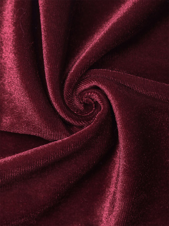 パンツ バーガンディ ポリエステル レイヤード ナチュラル ウエスト トラウザーズ