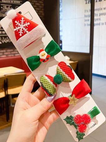 スイートロリータアクセサリー 赤いリボン クリスマス柄 帽子 その他