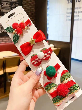 スイートロリータアクセサリー 赤いリボン クリスマス柄 帽子 その他