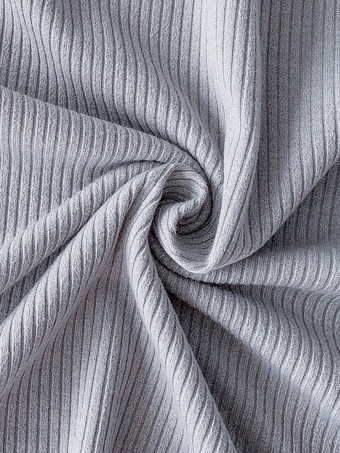 女性用ニットドレス 快適なポリエステル 長袖 ハイカラー