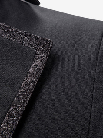 Giacca retrò a maniche lunghe in stile coda di pesce da uomo nera