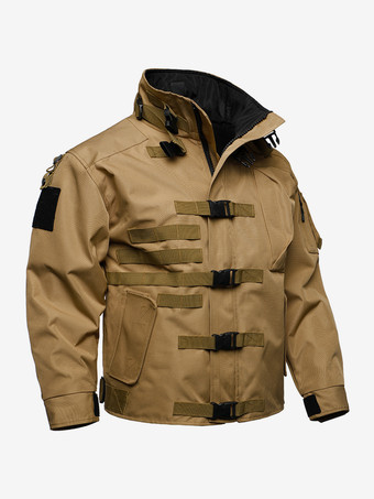 カーキ メンズジャケット カジュアル 長袖 アウトドア ミリタリージャケット