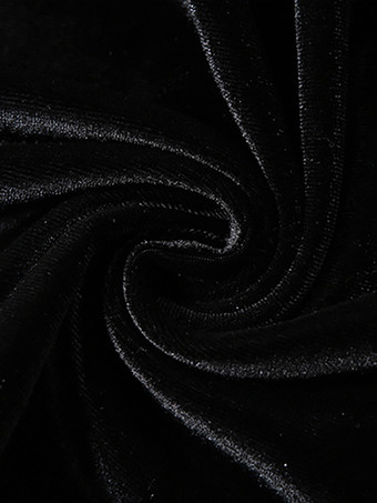 ブラックフレアドレス ツートンレース ロングスリーブ スクエアネック ショートスウィングドレス