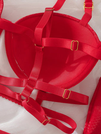 セクシーランジェリー ブラック 大人用 ブラ パンティ 4点セット