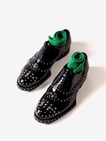 男性用ドレスシューズ スタイリッシュなラウンドトゥ 牛革