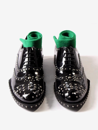 ブラック 男性用ドレスシューズ スタイリッシュなラウンドトゥ 牛革