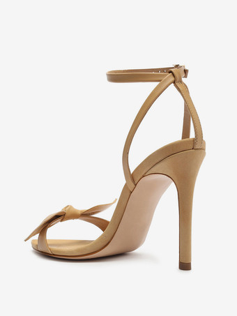 レディースヒールサンダル ポインテッドトゥサンダル スティレットヒール PUレザー