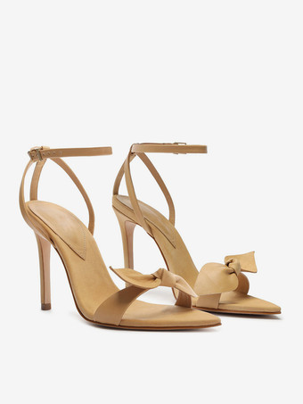 レディースヒールサンダル ポインテッドトゥサンダル スティレットヒール PUレザー