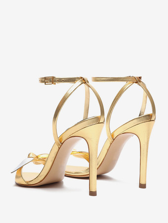 レディースヒールサンダル ポインテッドトゥサンダル スティレットヒール PUレザー