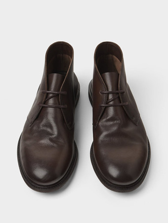 靴 メンズシューズ ワークブーツ メンズブーツ 牛革 シック コーヒーブラウン