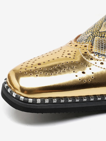 男性用ドレスシューズ 高品質 ポインテッドトゥ ストラップ調節可能 PUレザー