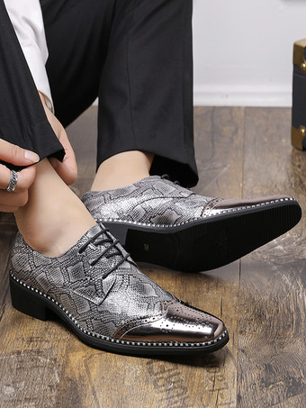 男性用ドレスシューズ 高品質 ポインテッドトゥ ストラップ調節可能 PUレザー