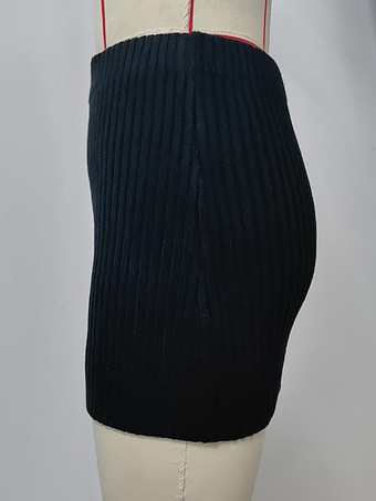 ニットスカート アプリコット ナチュラルウエスト エレガント 春 ミニスカート レディース 2025