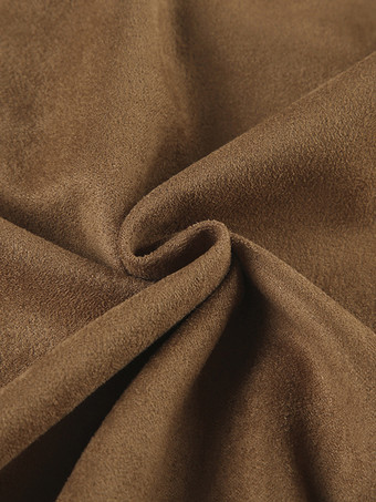 スエード ボンバー ジャケット ブラウン スタンドカラー ジップアップ オーバーサイズ 春アウター レディース 2025