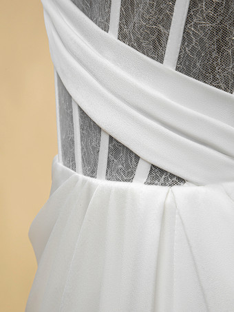 シンプルなウェディングドレス ボールガウン スウィートハートネック ノースリーブ カットアウト 20cm ブライダルドレス