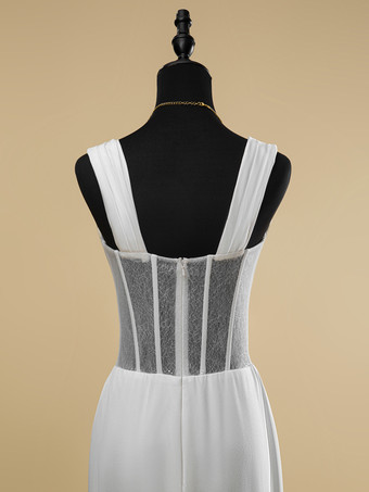 シンプルなウェディングドレス ボールガウン スウィートハートネック ノースリーブ カットアウト 20cm ブライダルドレス