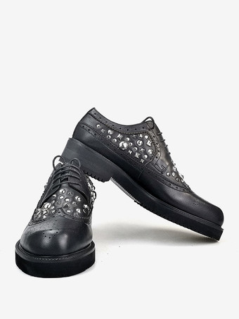 メンズドレスシューズ 素晴らしいラウンドトゥ 牛革