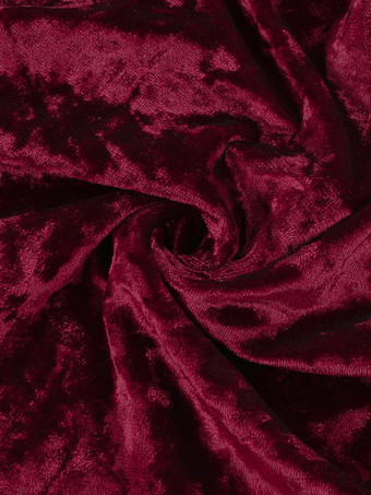 ハロウィン レディース ゴシック ドレス バーガンディ フリル フラワー ゴシック ベロア チュニック ドレス