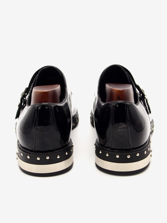  メンズモンクシューズ 牛革リベット シングルモンクストラップ フォーマルなシーンにぴったりのローファーシューズ