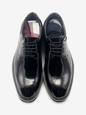 メンズドレスシューズ 素晴らしいラウンドトゥ 牛革