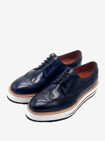 男性用ドレスシューズ スタイリッシュなラウンドトゥ 牛革