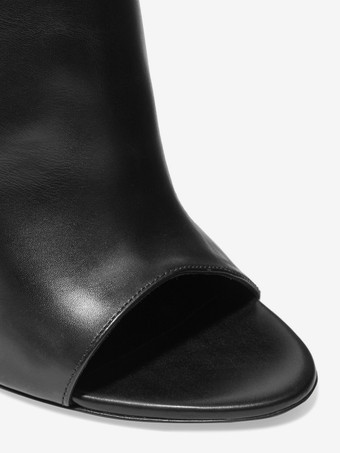 ハイヒール アンクルブーツ オープントゥ スティレットヒール ブーティ