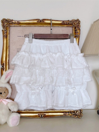 スイートロリータブルマーフリルレースルーズピンクロリータショーツ