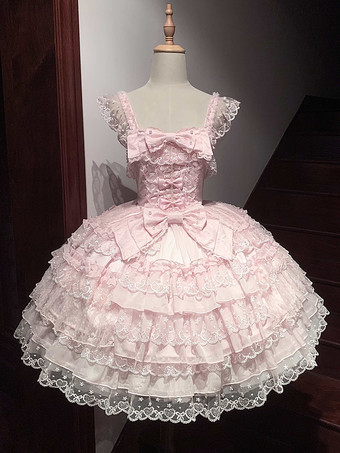 スイートロリータドレス ポリエステル ノースリーブ ジャンパー スイートロリータドレス