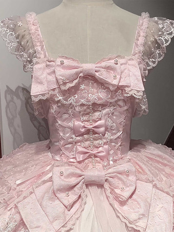 スイートロリータドレス ポリエステル ノースリーブ ジャンパー スイートロリータドレス