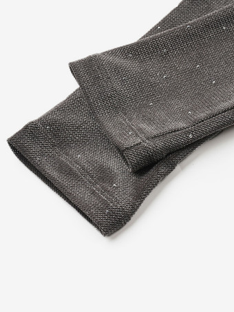 レディース用シアーメッシュTシャツ ラインストーン 長袖 フリル タートルネック トップ 2025