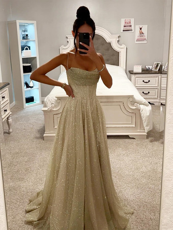 Robe longue à paillettes trapèze corset à la taille longueur au sol robe de soirée formelle élégante à bretelles pour femmes 2025