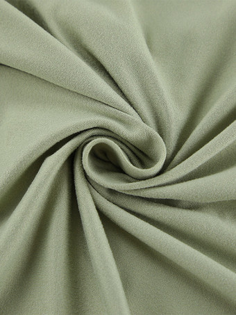 レディース向けツーピースコーデセット オフショルダー ルーシュトップスとワイドレッグパンツ 春の長袖カジュアルコーデ 2025