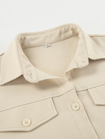 ミニマリストシャツドレス ベルト付き ターンダウンカラー 長袖 ミニドレス レディース 2025