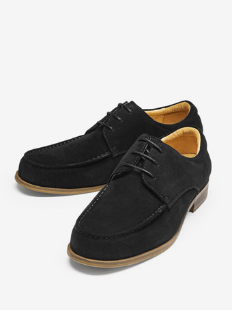 男性用ドレスシューズ ファッション ラウンドトゥ レザー