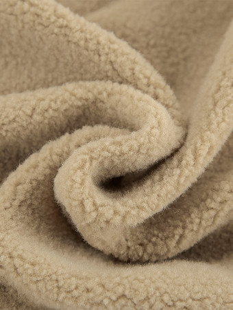 ドローストリング付きの快適なシェルパフリースパンツ、レディース用カジュアル春ワイドレッグパンツ 2025