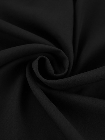 Schwarze übergroße Bluse mit Bindedetail V-Ausschnitt langen Laternen-Raglanärmeln lässige transparente Oberteile für Damen 2025