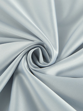 グレーのサテンスカート、スリット入り、ハイウエスト、無地、夏用、Aライン、ロングスカート、レディース、2025