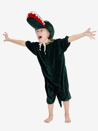 ワンジー 着ぐるみ パジャマ 動物 ハロウィン 子供用 ポリエステル ジャンプスーツ 帽子