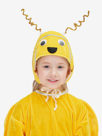 ワンピース パジャマ 着ぐるみ ハロウィン 昆虫 子供用 ポリエステル 帽子 ジャンプスーツ