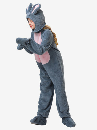 着ぐるみパジャマ ワンジー 動物 ハロウィン 子供用 ポリエステル 手袋 ジャンプスーツ 帽子