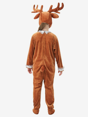 ワンジーパジャマ 着ぐるみ ハロウィン 動物 子供用 ポリエステル ジャンプスーツ 帽子