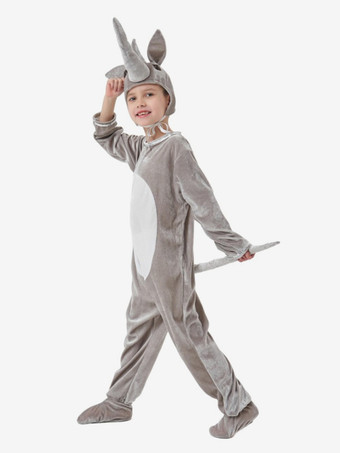 ワンジー 着ぐるみ パジャマ ハロウィン 動物 子供用 ポリエステル 帽子 ジャンプスーツ