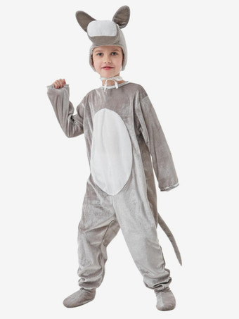 ワンジーパジャマ 着ぐるみ 動物 ハロウィン 子供用 ポリエステル 帽子 ジャンプスーツ