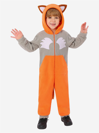 ワンジーパジャマ 着ぐるみ ハロウィン 動物 子供用 ポリエステル ジャンプスーツ