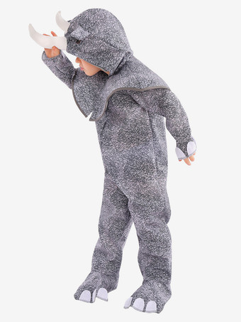 ワンジーパジャマ 着ぐるみ ハロウィン 動物 子供用 ポリエステル フード ジャンプスーツ