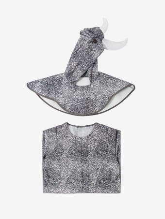 ワンジーパジャマ 着ぐるみ ハロウィン 動物 子供用 ポリエステル フード ジャンプスーツ