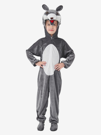 ワンジーパジャマ 着ぐるみ ハロウィン 動物 子供用 ポリエステル ジャンプスーツ